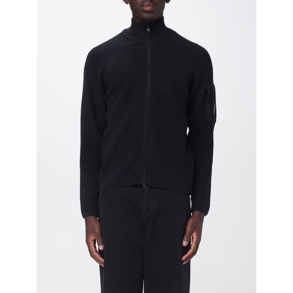 C.P. Company Men C.P. Company Ribbed Cotton-Blend High Neck Zip-Up Cardigan